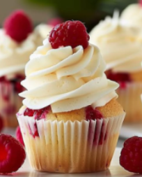 White Chocolate Almond Raspberry Mini-Cake
